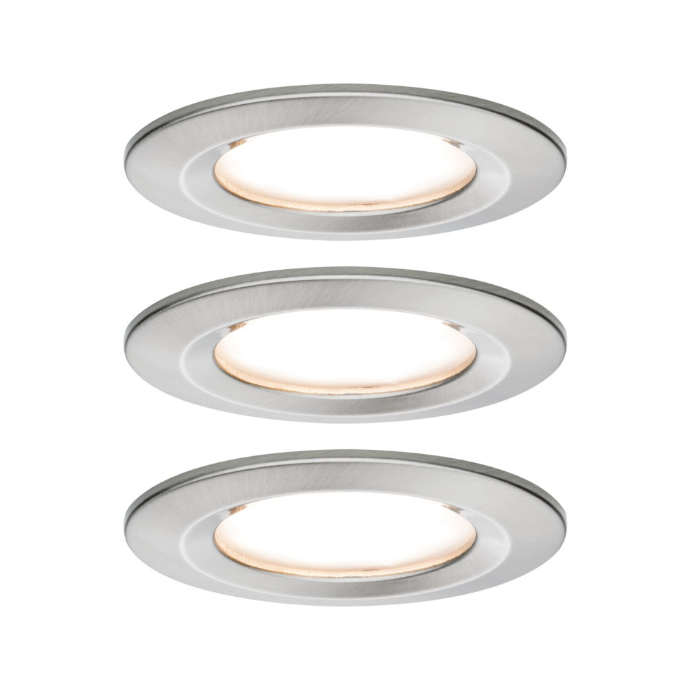 Paulmann Inbouwspot Nova Coin Rond 3-stap Dimbaar Vast 3st-855910