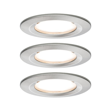 Paulmann Inbouwspot Nova Coin Rond 3-stap Dimbaar Vast 3st-855910
