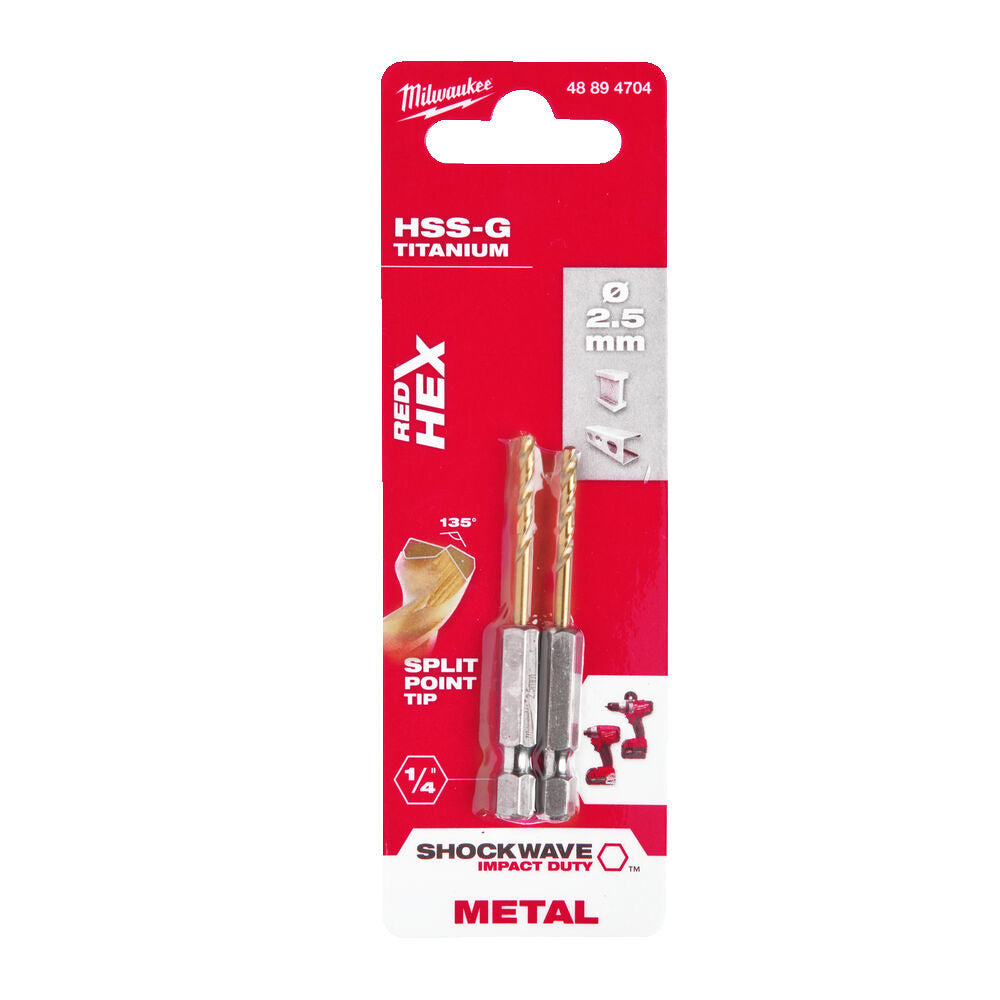 Milwaukee Shockwave Red Hex Metaalboren-855993