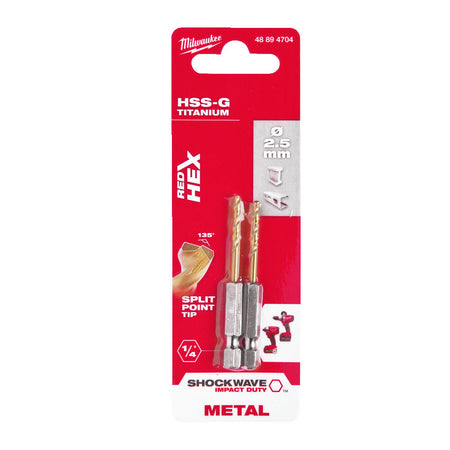 Milwaukee Shockwave Red Hex Metaalboren-855993