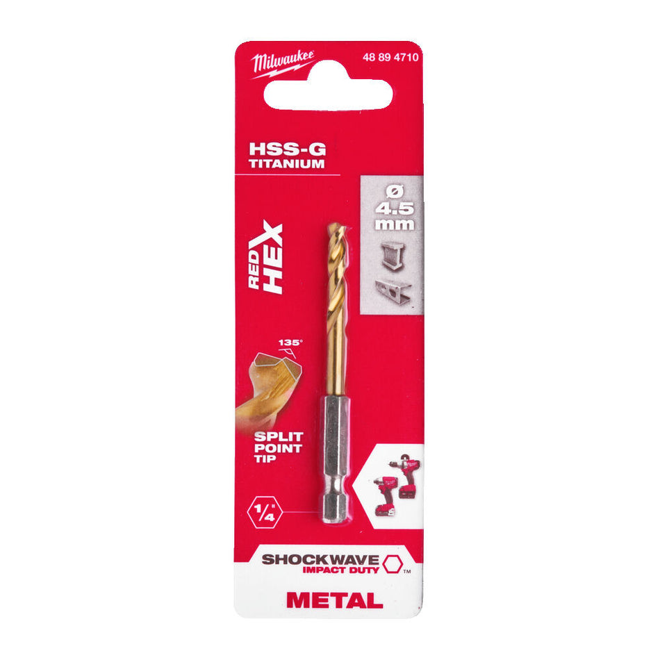 Milwaukee Shockwave Red Hex Metaalboren-855998
