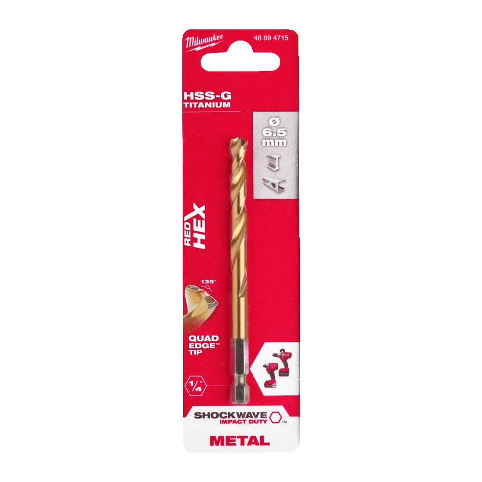 Milwaukee Shockwave Red Hex Metaalboren-856002