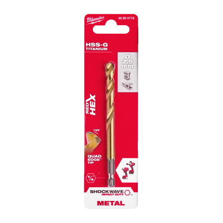 Milwaukee Shockwave Red Hex Metaalboren-856005