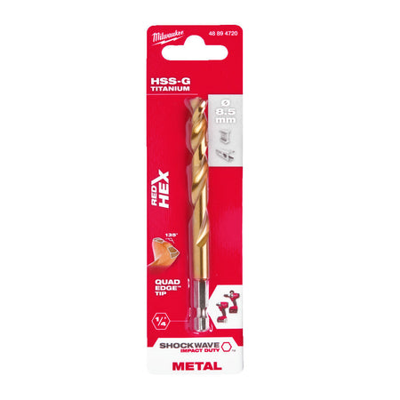 Milwaukee Shockwave Red Hex Metaalboren-856007