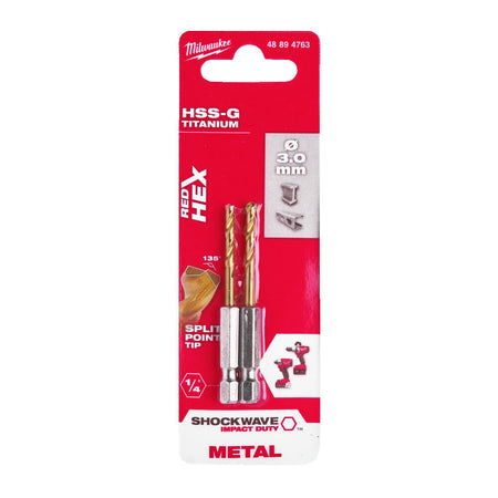 Milwaukee Shockwave Red Hex Metaalboren-856021