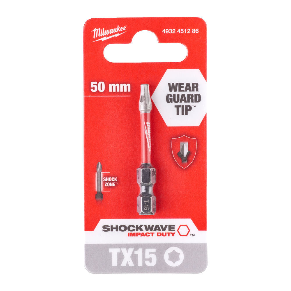 Milwaukee Shockwave Schroefbit TX 15x50mm-856026