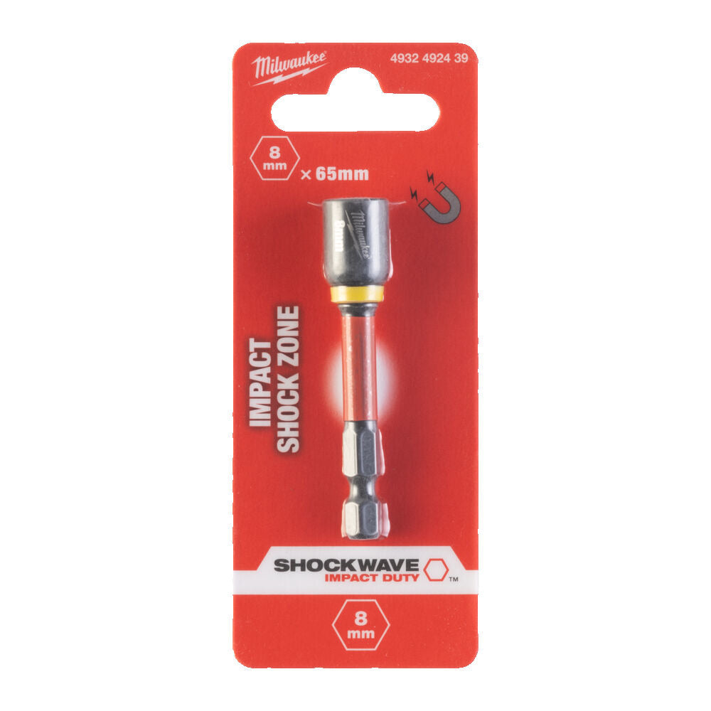 Milwaukee Shockwave Magnetische Slagdop 8x65mm-856124