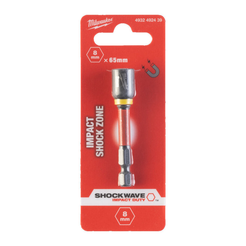 Milwaukee Shockwave Magnetische Slagdop 8x65mm-856124