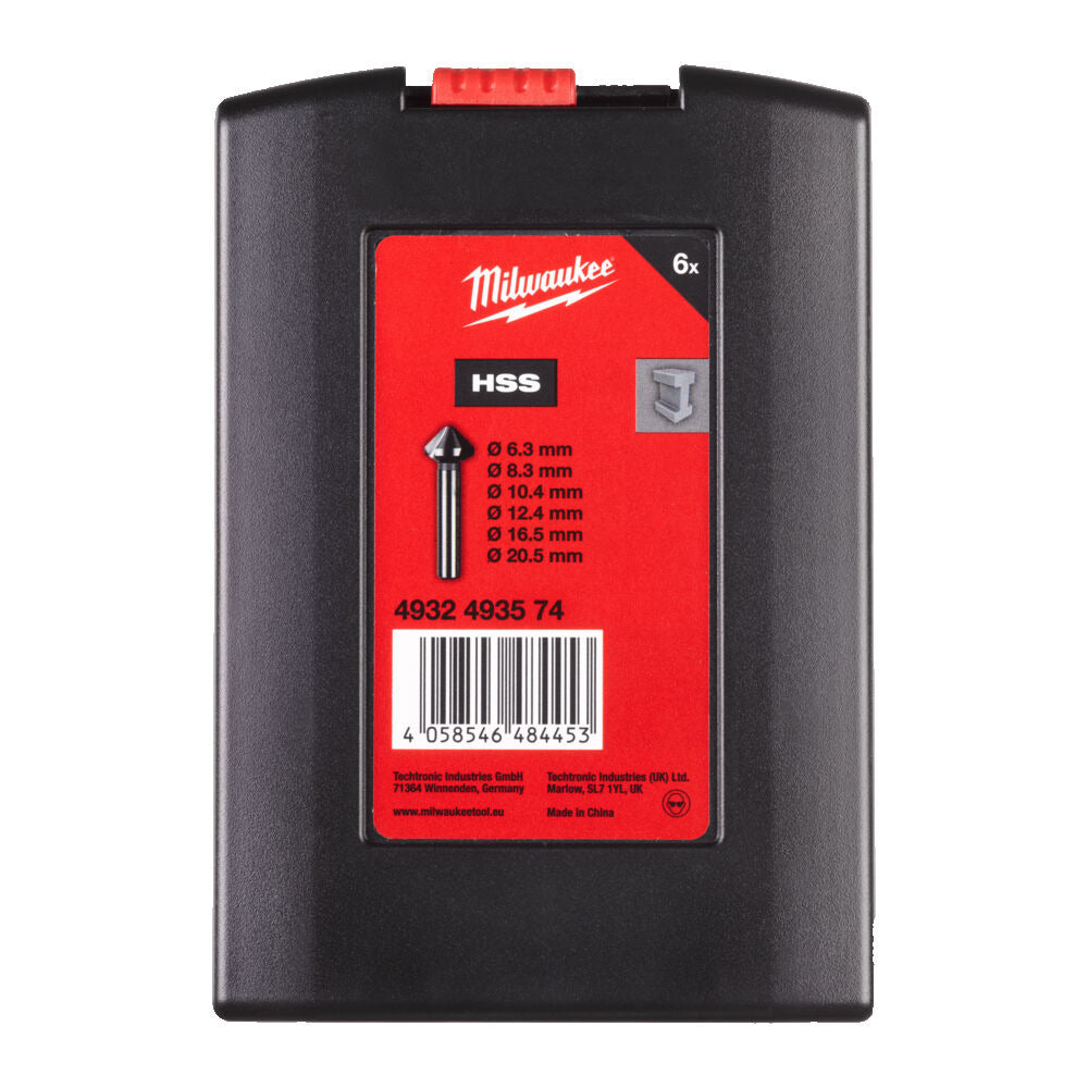 Milwaukee HSS Verzinkborenset 6st-857526