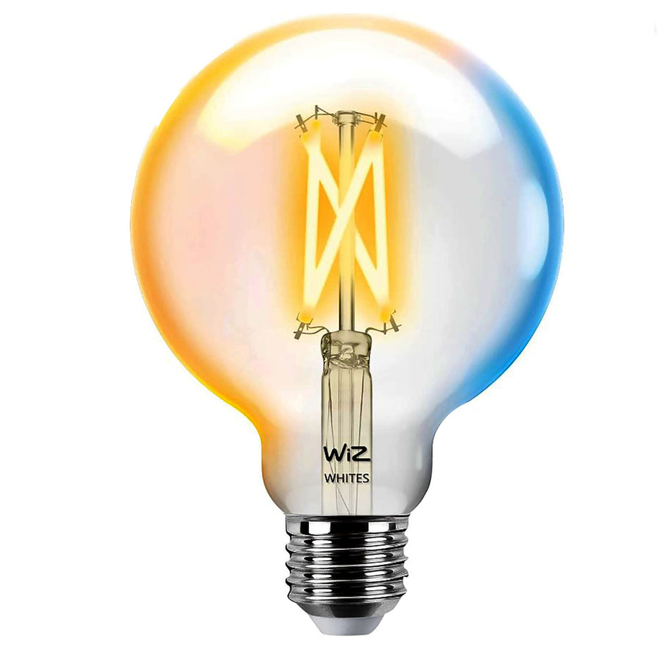 WiZ Slimme LED-Lamp E27 60W Globe Filament Warm Tot Koelwit Licht Transparant-864098