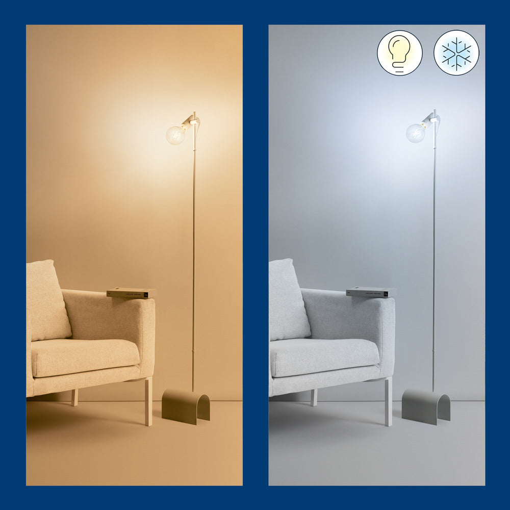 WiZ Slimme LED-Lamp E27 60W Globe Filament Warm Tot Koelwit Licht Transparant-864098
