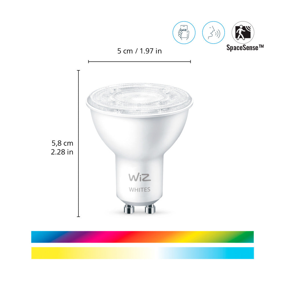 WiZ Slimme LED-Spot GU10 50W Gekleurd Licht Mat-864104