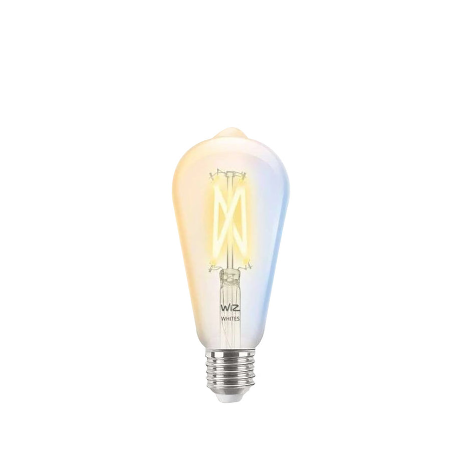 WiZ Slimme LED-Lamp E27 60W Filament ST64 Warm tot Koelwit Licht Transparant-864106