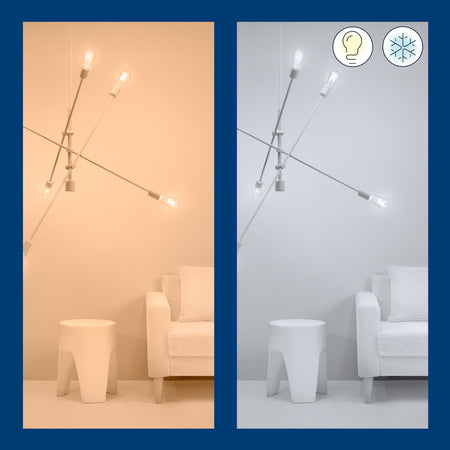 WiZ Slimme LED-Lamp E27 60W Filament ST64 Warm tot Koelwit Licht Transparant-864106
