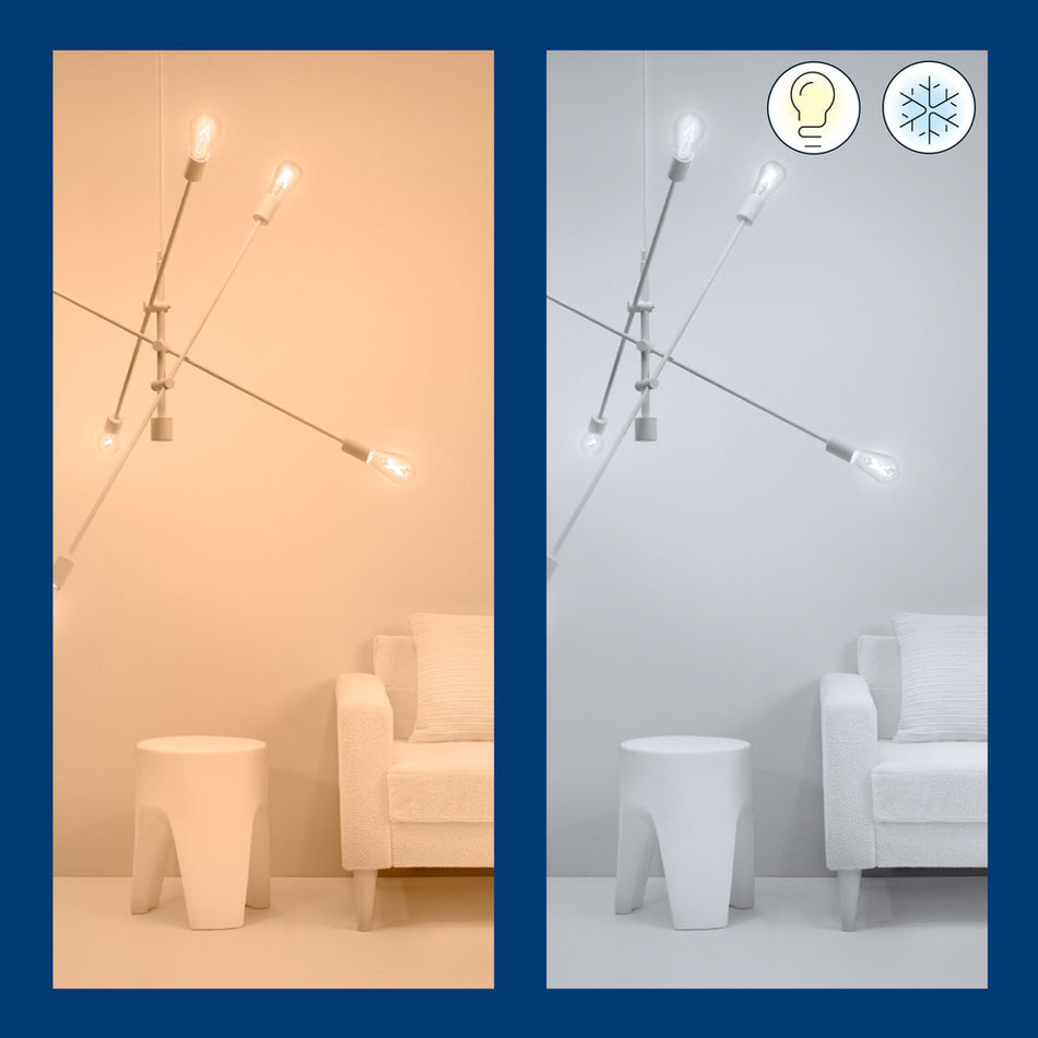 WiZ Slimme LED-Lamp E27 60W Filament ST64 Warm tot Koelwit Licht Transparant-864106