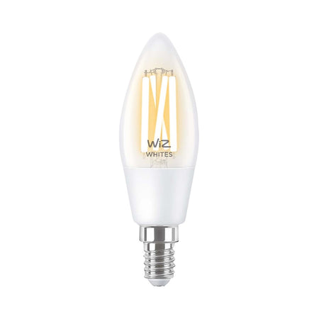 WiZ Slimme LED-Lamp E27 60W Filament C35 Warm tot Koelwit Licht Transparant-864107
