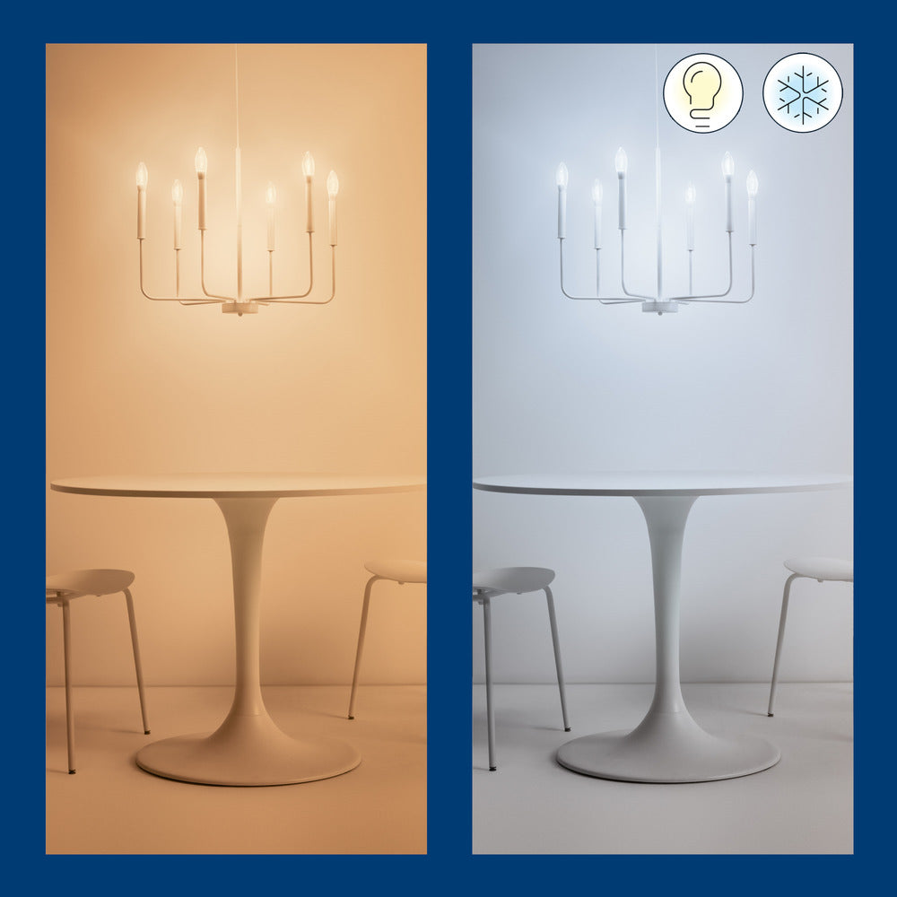 WiZ Slimme LED-Lamp E27 60W Filament C35 Warm tot Koelwit Licht Transparant-864107