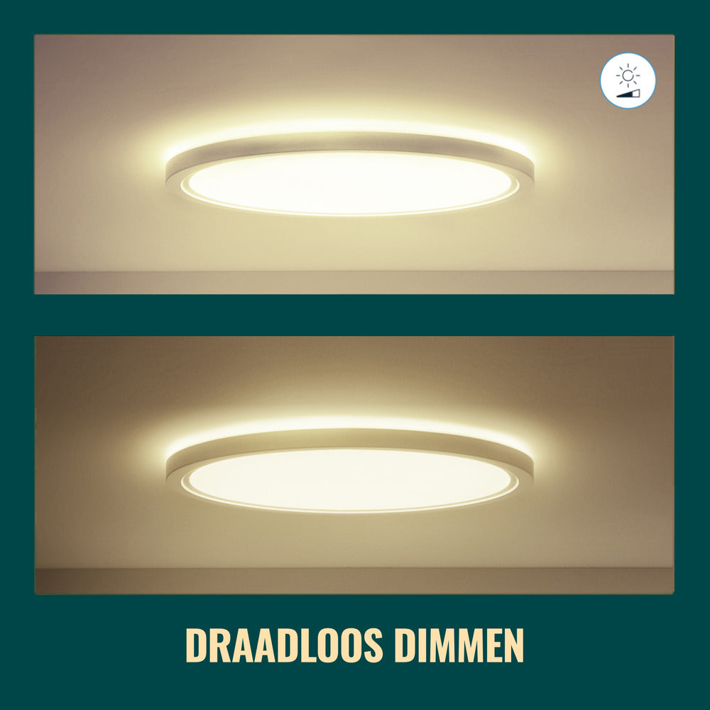 WiZ Superslim LED-Plafondlamp 14W Warm tot Koelwit Licht Zwart-864116