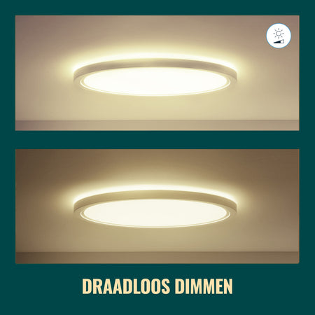WiZ Superslim LED-Plafondlamp 14W Warm tot Koelwit Licht Zwart-864116