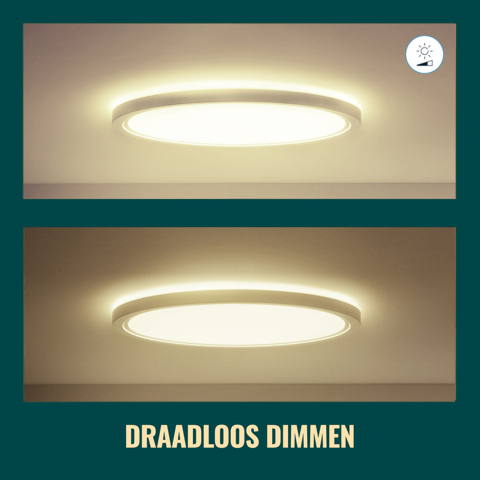 WiZ Superslim LED-Plafondlamp 14W Warm tot Koelwit Licht Zwart-864116