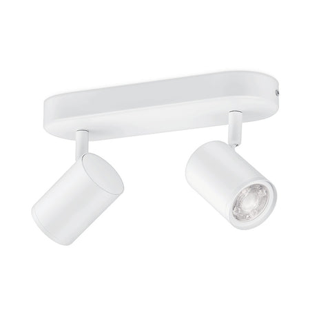 WiZ Slimme LED-Opbouwspot Draaibaar 5W Warm tot Koelwit Licht Imageo Wit 2st-864122