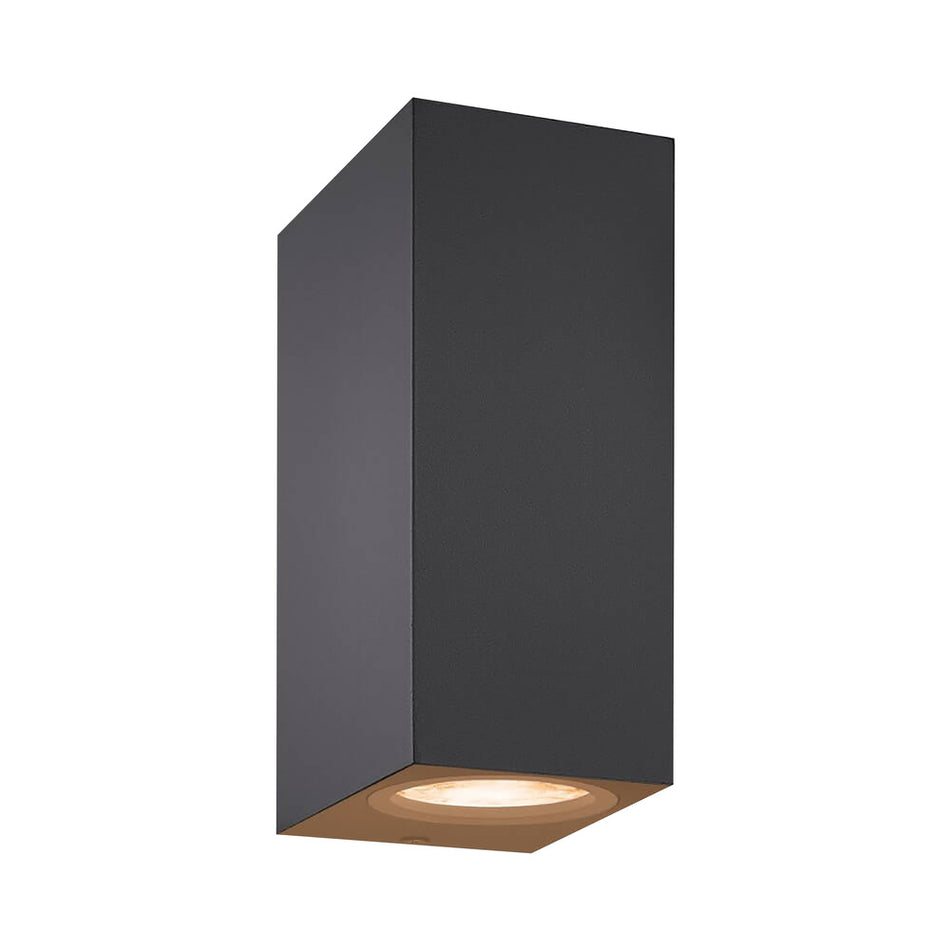 WiZ Slimme LED-Wandlamp Up and Down GU10 5W Gekleurd en Wit Licht Zwart 2st-864133