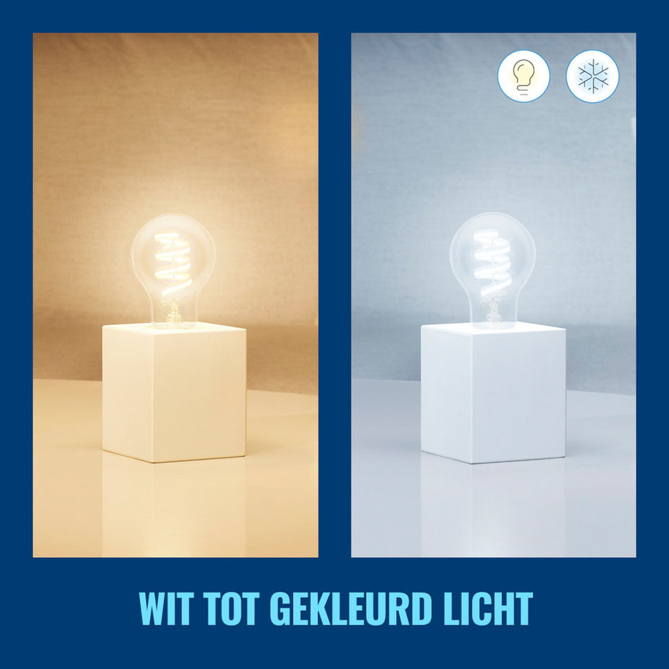WiZ Slimme LED-Lamp E27 40W Filament A60 Gekleurd en Wit Licht Transparant-864136