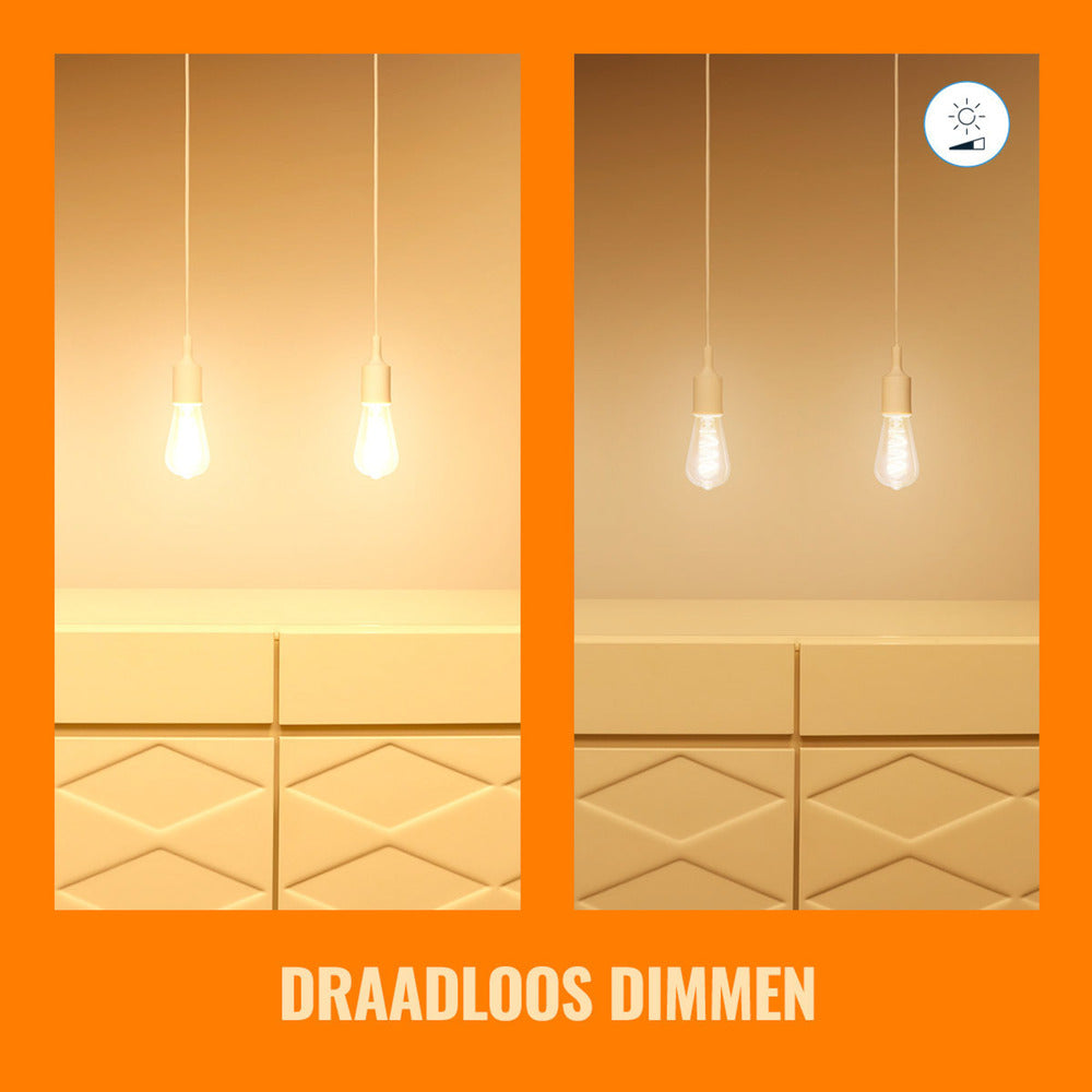 WiZ Slimme LED-Lamp E27 40W Edison Filament Gekleurd en Wit Licht Transparant-864138