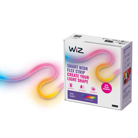 WiZ Slimme LED-Strip Neon Gekleurd en Wit Licht Inclusief Adapter 12V 3m-864142