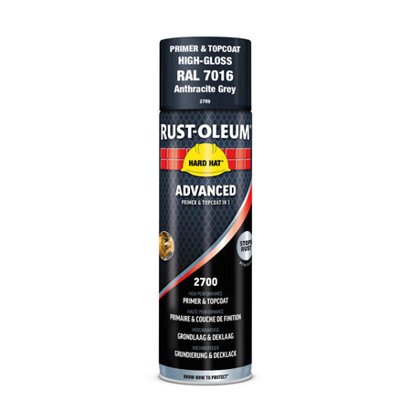 Rust-Oleum Hard Hat Advanced Hoogglans RAL7016 Antracietgrijs 500ml-864704