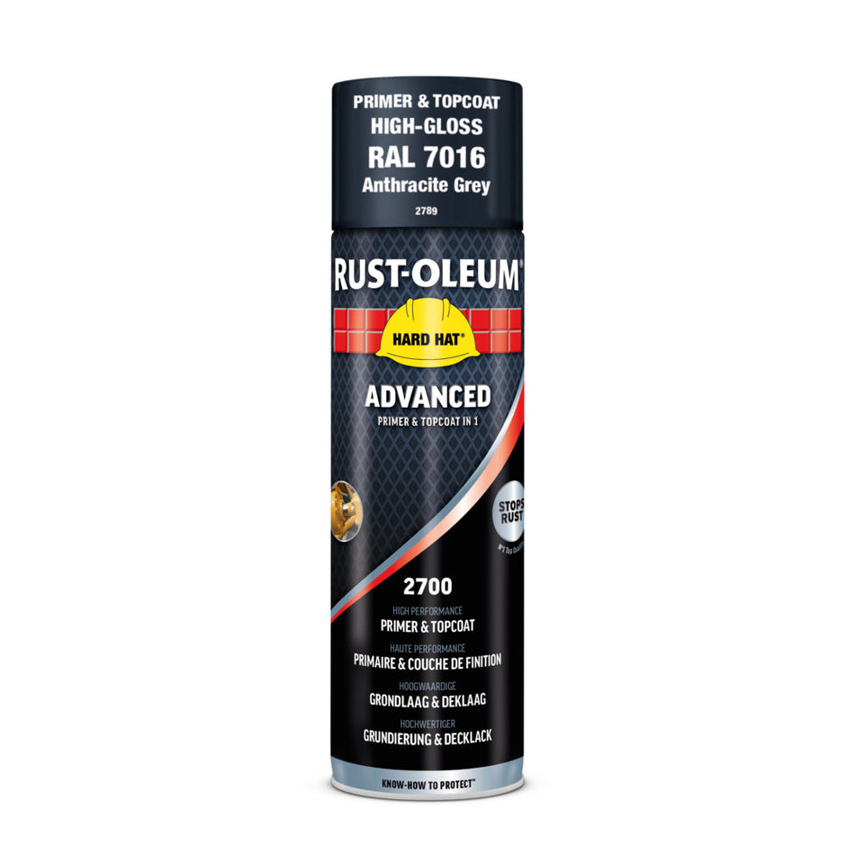 Rust-Oleum Hard Hat Advanced Hoogglans RAL7016 Antracietgrijs 500ml-864704
