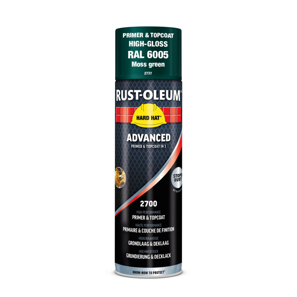Rust-Oleum Hard Hat Advanced Hoogglans RAL6005 Mosgroen 500ml-864705
