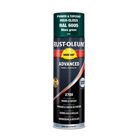 Rust-Oleum Hard Hat Advanced Hoogglans RAL6005 Mosgroen 500ml-864705