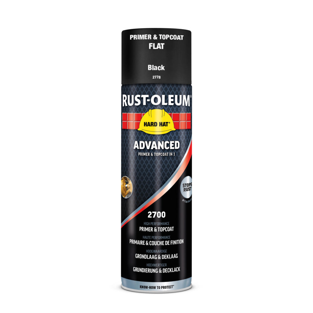 Rust-Oleum Hard Hat Advanced Mat Zwart 500ml-864710