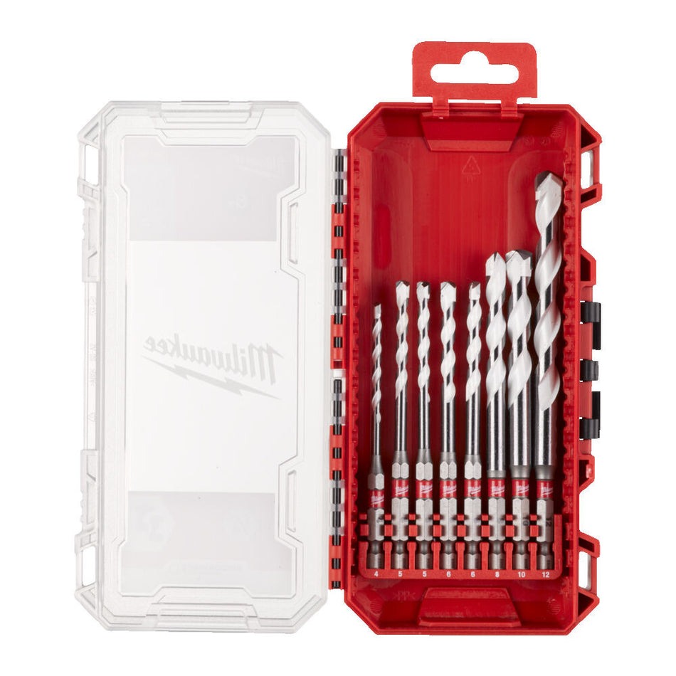 Milwaukee Shockwave Multi Materiaalborenset 8-delig-864897
