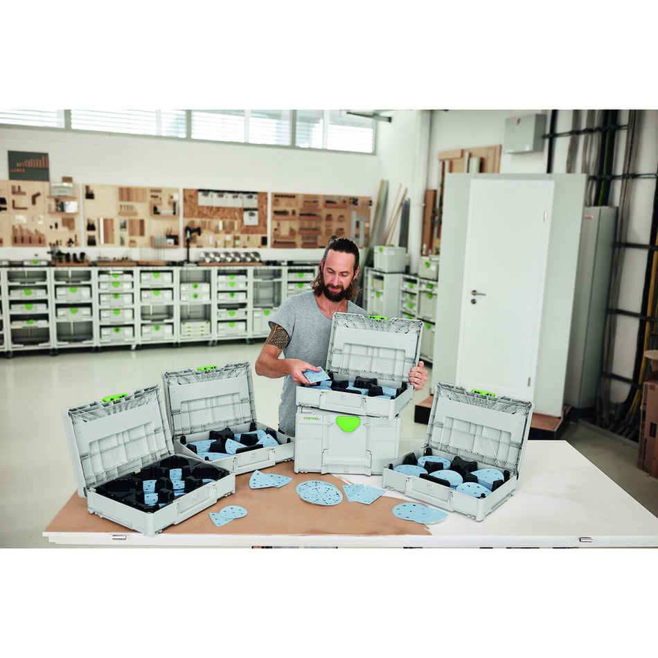 Festool Schuurmateriaal-Systainer³ SYS-STF 80X133 GR-Set Granat-866013