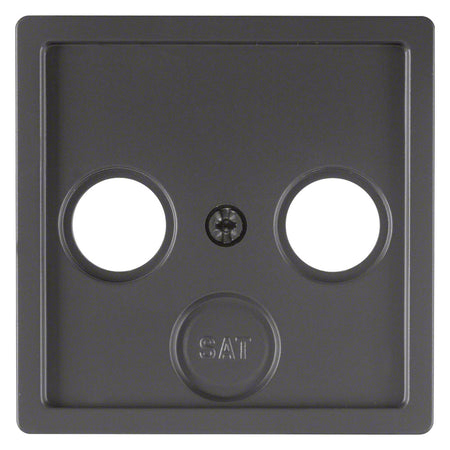 Berker Q1 Inbouw Centraalplaat Radio/TV Antraciet-866141