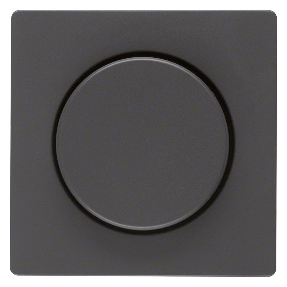 Berker Q1 Inbouw Centraalplaat Knop Dimmer Antraciet-866144