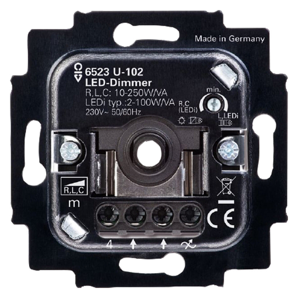 Busch-Jaeger Inbouw Dimmer Led 2-100W Universeel Druk/Wissel Element-866151