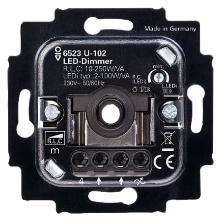 Busch-Jaeger Inbouw Dimmer Led 2-100W Universeel Druk/Wissel Element-866151