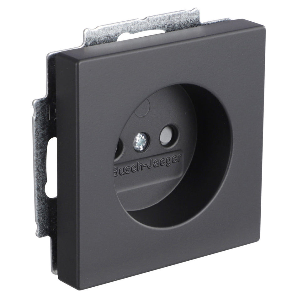Busch-Jaeger Future Line Inbouw Contactdoos 1-Voudig Zwart-866179
