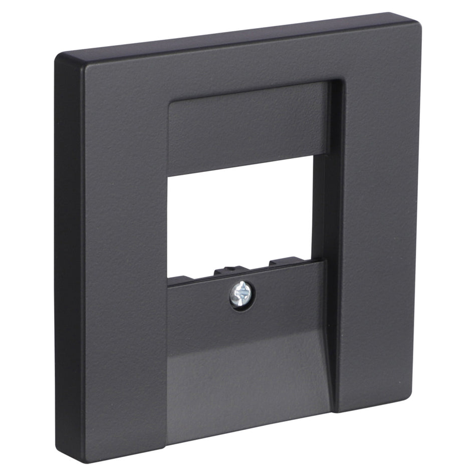 Busch-Jaeger Future Line Afdekplaat TAE/UAE/USB/Luidsprekers Zwart-866182