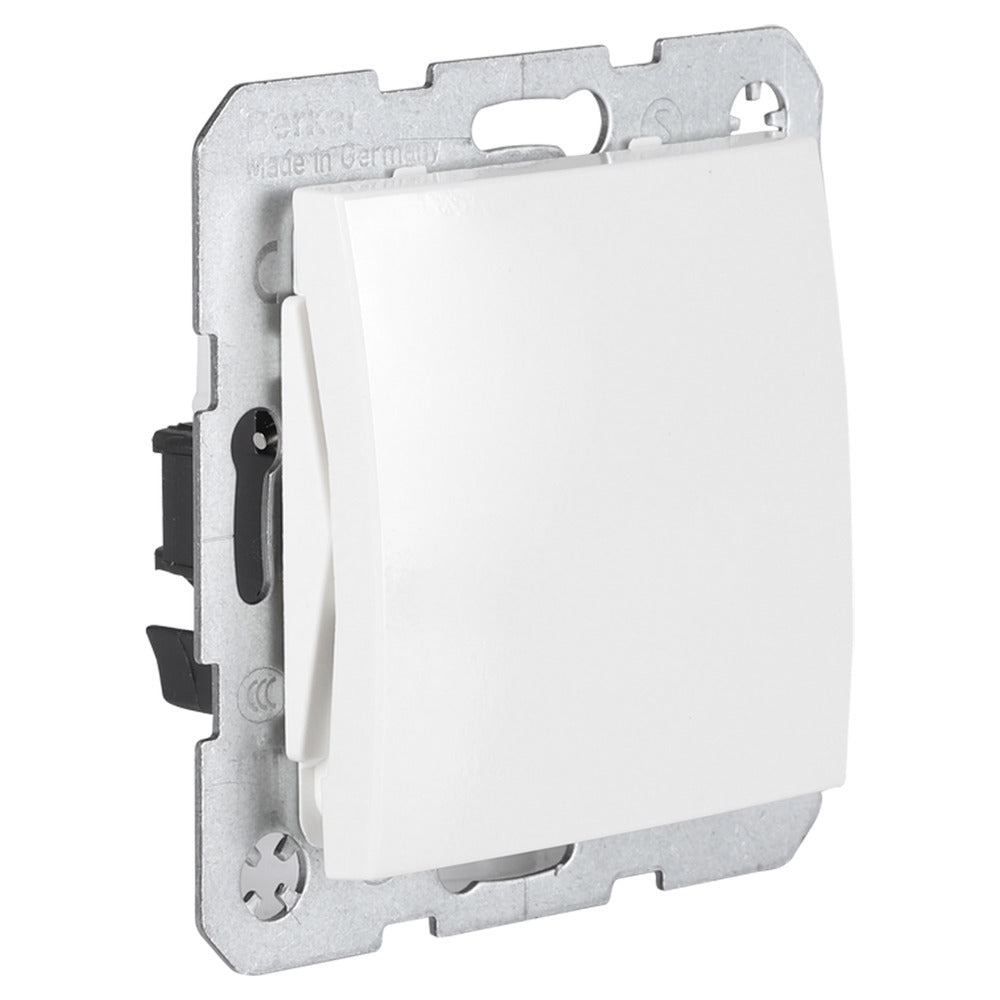 Berker S1 Inbouw Schakelaar Impuls/Maak Polarwit-866195