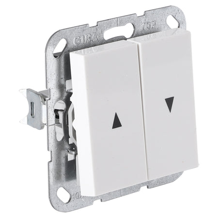 Gira System 55 Inbouw Schakelaar Jaloezie Polarwit-866204