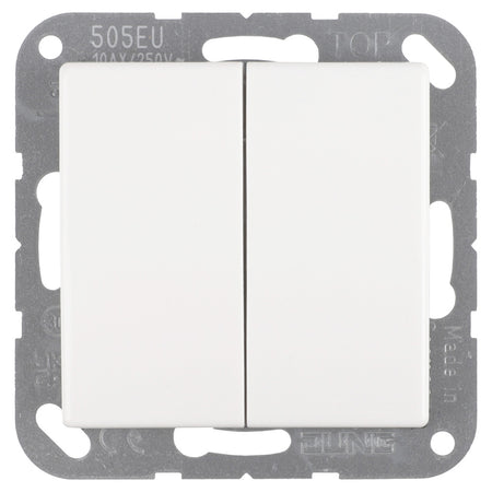 Jung AS500 Inbouw Schakelaar Serie Polarwit-866211
