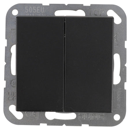 Jung A550 Inbouw Schakelaar Serie Mat Zwart-866237
