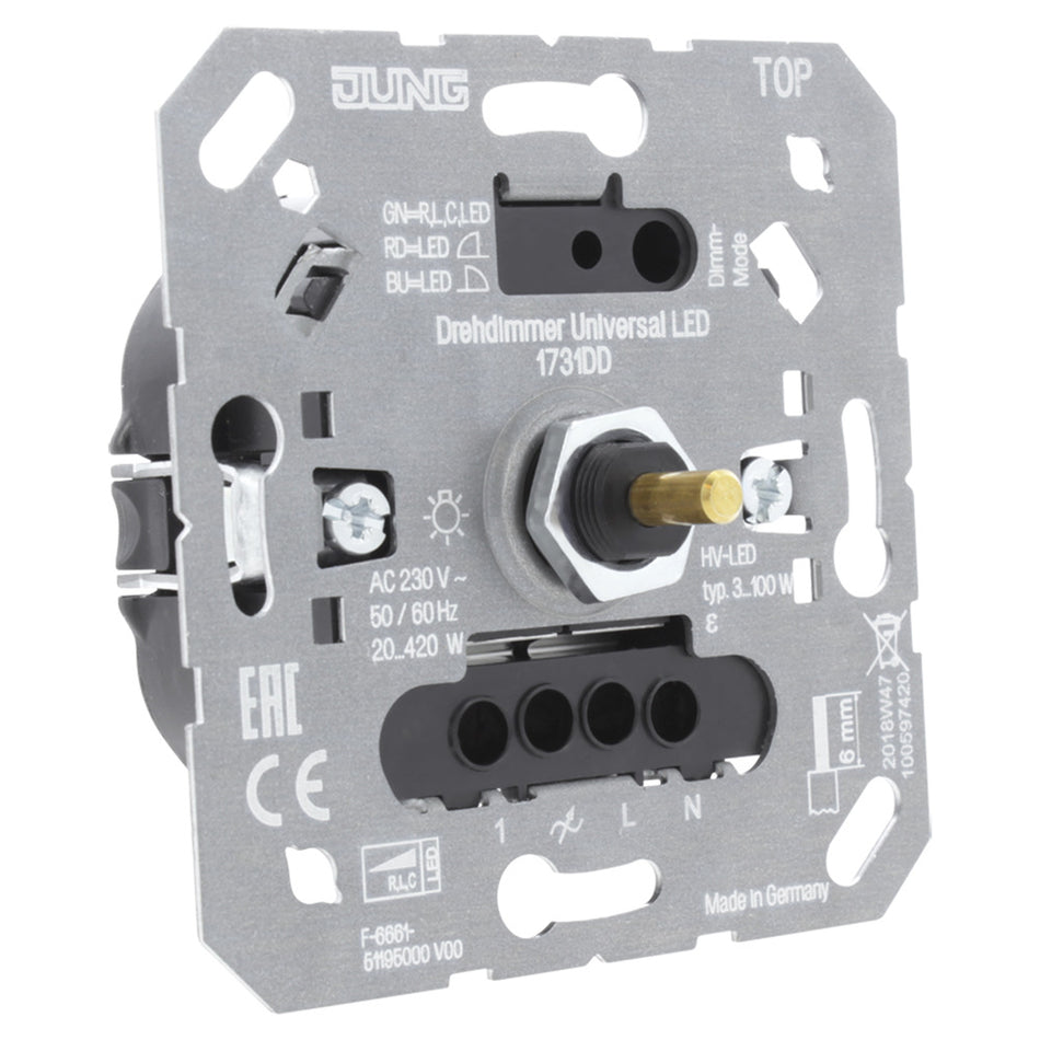 Jung Inbouw Dimmer Led 3-100W/420W RL/RC Element-866248