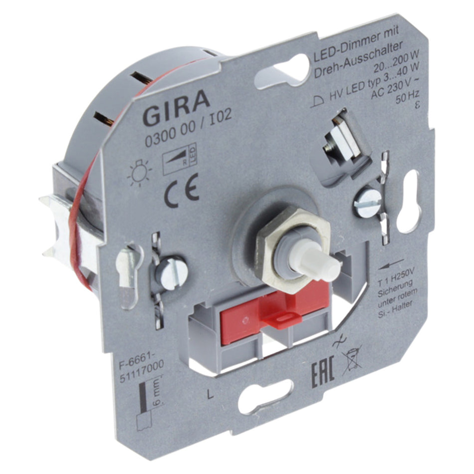 Gira System 55 Inbouw Dimmer  Led4-30W/20-200W Universeel RL Element-866249