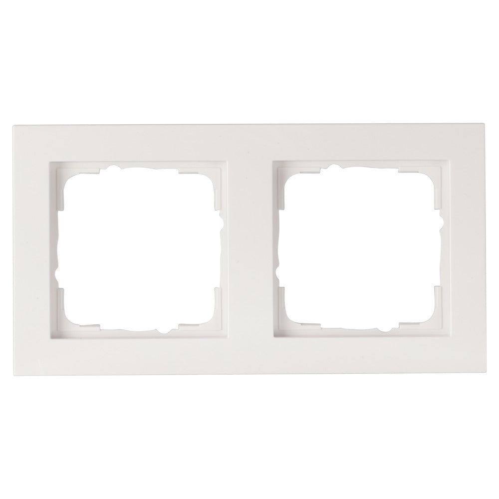 Gira E2 Afdekraam 2-Voudig Polarwit-866255