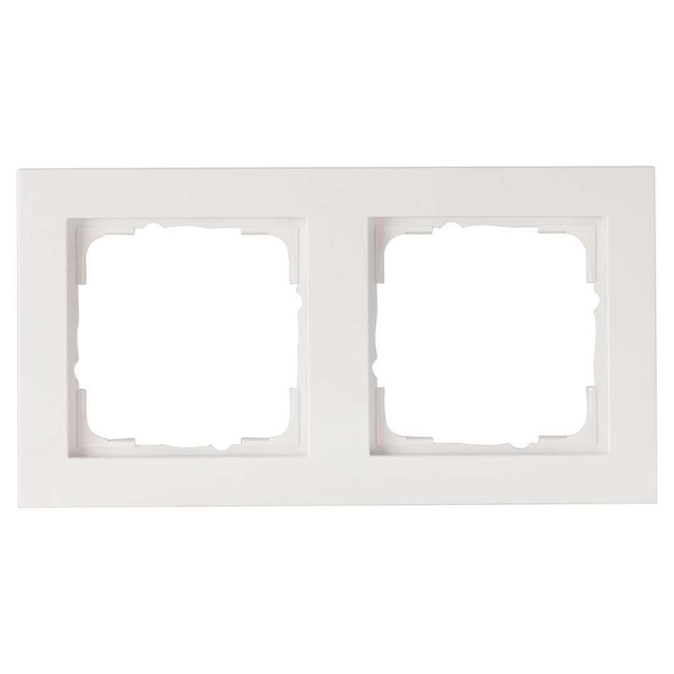 Gira E2 Afdekraam 2-Voudig Polarwit-866255